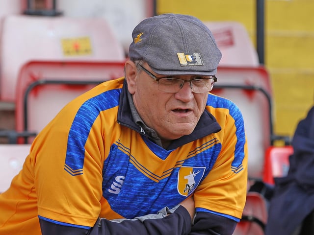 Mansfield slipped to a 1-0 defeat at Exeter on 31st August 2019 as these fans watched on.