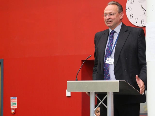 Principal and chief executive Andrew Cropley opened the awards event