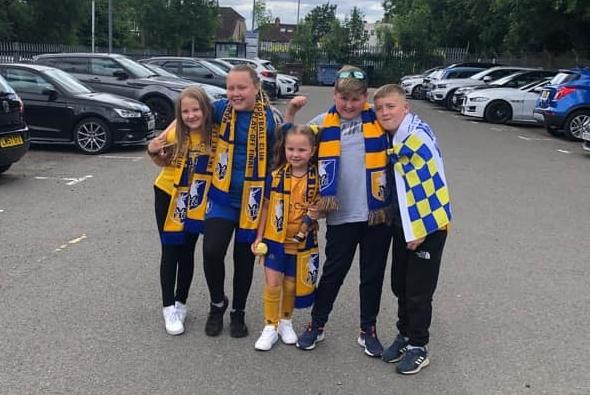 Stags fans kitted out for the big day.