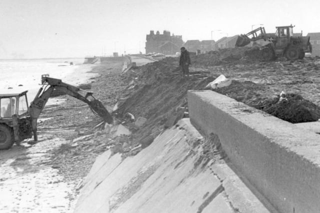 This Seaton Carew sea defences repair work was happening on the old Seaton Baths site in Coronation Drive in 1983. Remember this?