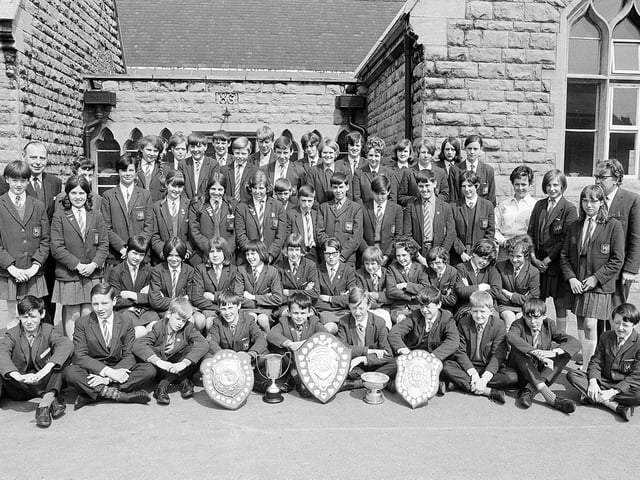 Mansfield St Johns School Music and Drama Festival group from 1968