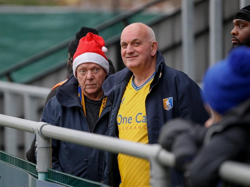 Mansfield Town fans who made the trek to London.