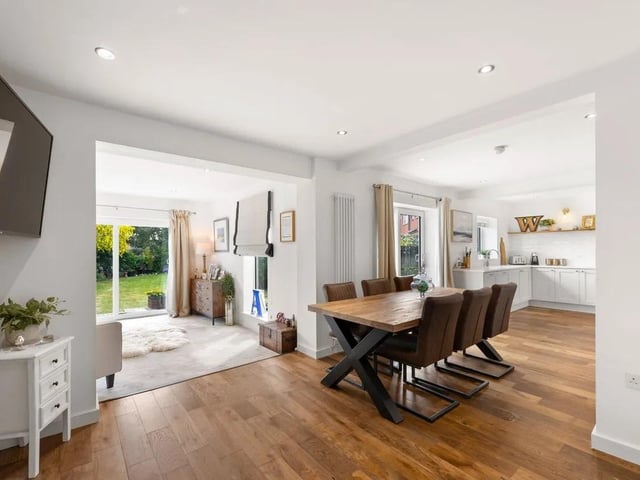 The property has a lovely open plan design that lends itself perfectly to family life.