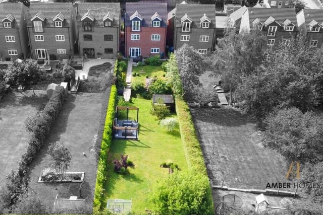 The final photo in our gallery is a drone shot from the clouds, showing the extent of the back garden and also how the property fits in with the Selston landscape.