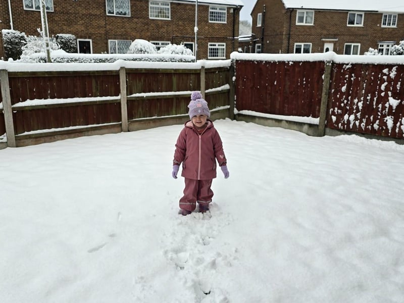 Beckii Smith sent us this photo of Darcie enjoying the snow