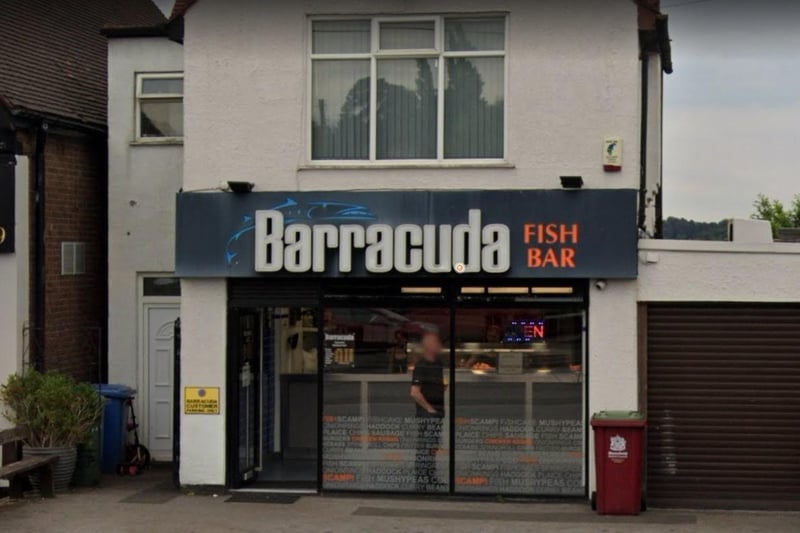 Barracuda Fish Bar on Sutton Road, Mansfield.