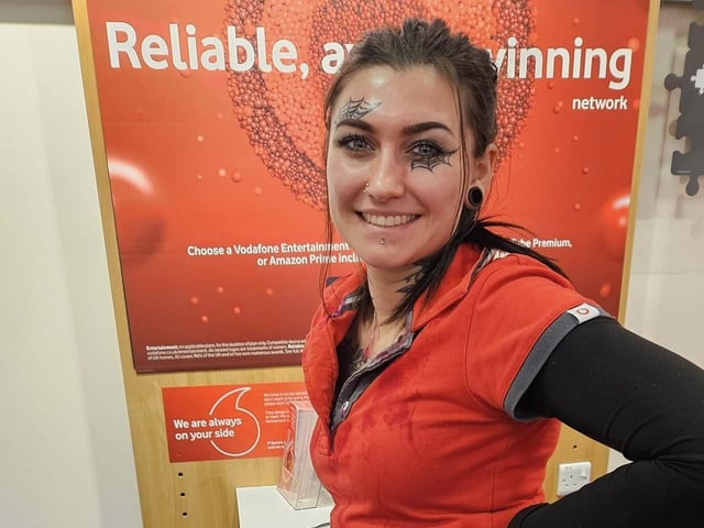 Vodaphone staff also joined in the spooky fun.