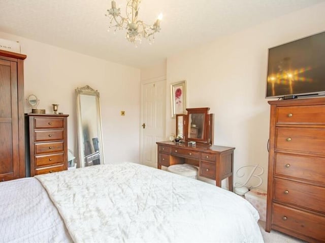 As with all the bedrooms, there is plenty of space for furniture, wardrobes and storage in bedroom number two.