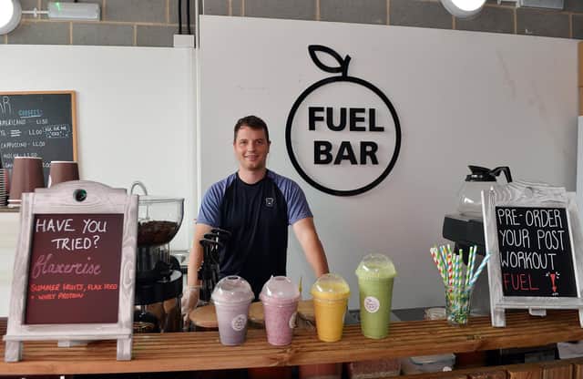 RS Fitness Studios have opened a new fuel bar. 
Manager Dominic