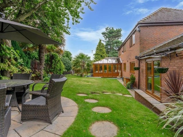 The garden has two pleasant patio seating areas, including this one, which would also be suitable for al fresco dining and entertaining