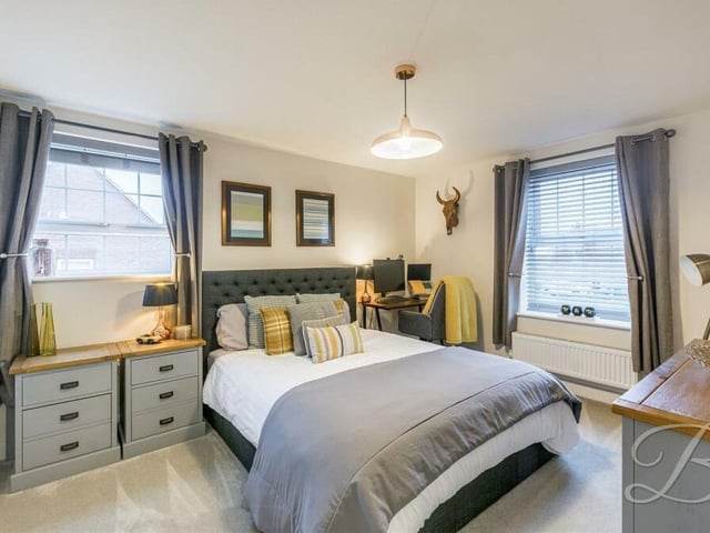 A second, well-proportioned double bedroom on the first floor of the £550,000-plus Mansfield house.