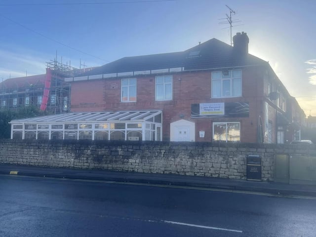 The shop is located on Burns Lane in Warsop, across from Boyes and next to Birklands School.