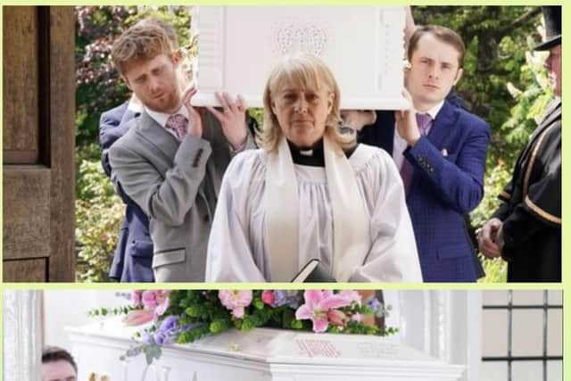 Steve Soult Limited provided its Brittania casket for Lola's funeral in Eastenders