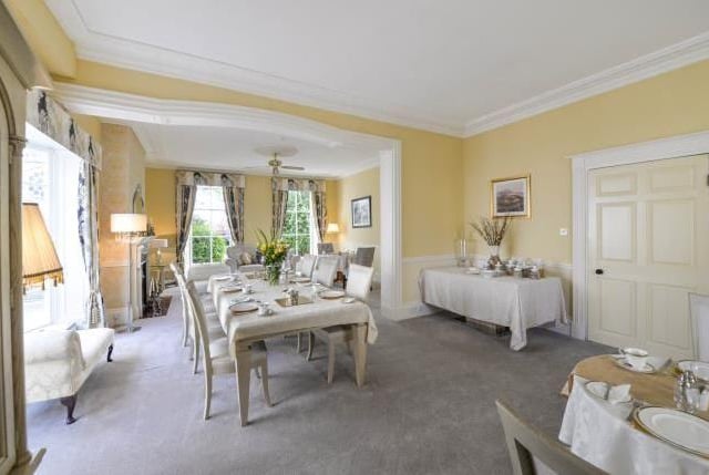 The dining room.