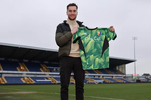 Harry Lewis at the One Call Stadium at last after signing. Photo by Chris & Jeanette Holloway / The Bigger Picture.media