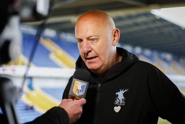 Andy Garner - so proud of the Stags players today - Photo by Chris & Jeanette Holloway / The Bigger Picture.media