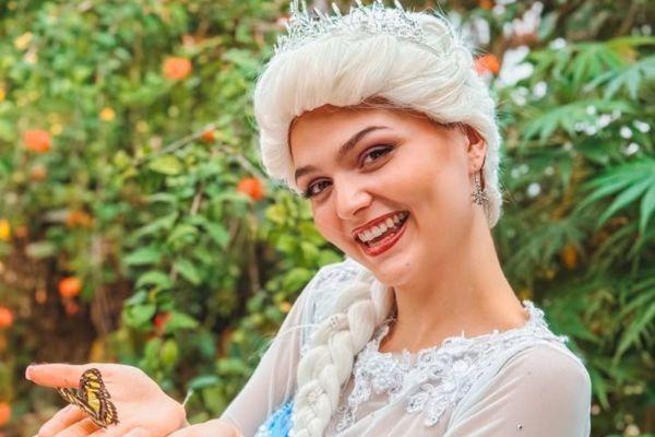 See the Ice Queen and Jolly Snowman at the Tropical Butterfly House.
