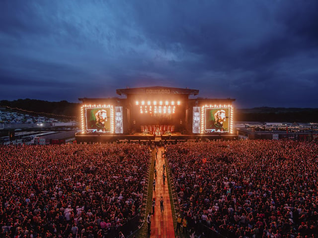 Green Day headlined the main stage at Download Festival 2025