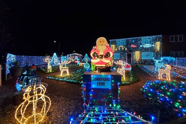 Nuthall Christmas Lights has raised more than £180,000 for charity over the years. Images: Nuthall Christmas Lights.