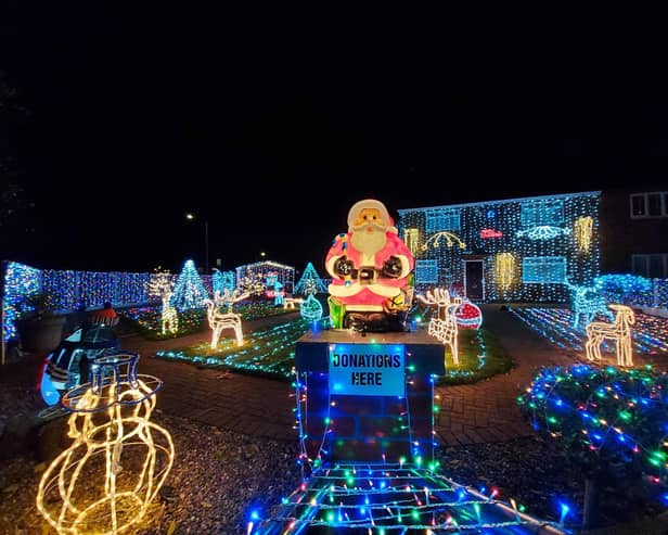 Nuthall Christmas Lights has raised more than £180,000 for charity over the years. Images: Nuthall Christmas Lights.