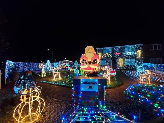 Nuthall Christmas Lights has raised more than £180,000 for charity over the years. Images: Nuthall Christmas Lights.