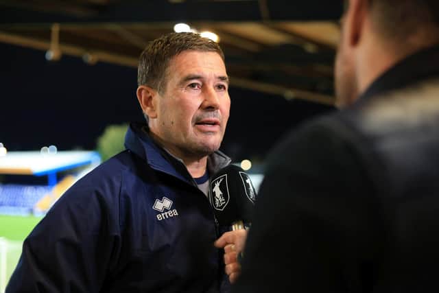 Mansfield Town manager Nigel Clough following the Vertu Trophy contest against Newcastle Utd U21 at the One Call Stadium, 15 Oct 2025. Photo credit Chris & Jeanette Holloway / The Bigger Picture.media