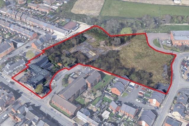 Plans show the large plot of land off Walker Street where the health centre would be sited. Photo: Google/Broxtowe Council