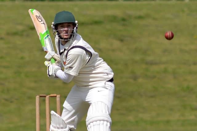 Cuckney batsman Richard Bostock in action.