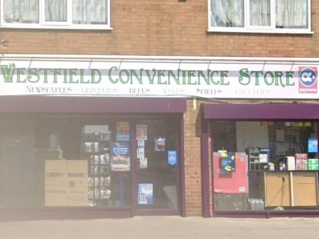 Westfield Convenience Store on Westfield Lane, Mansfield. Last inspected on March 13, 2023.