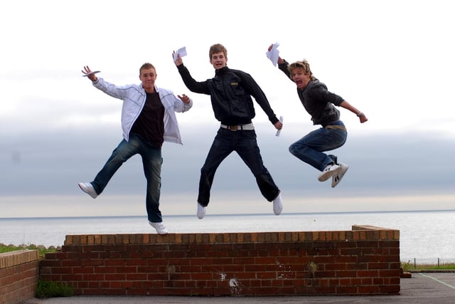 These Whitburn students were in the picture after their GCSE results in 2006. Do you recognise them?