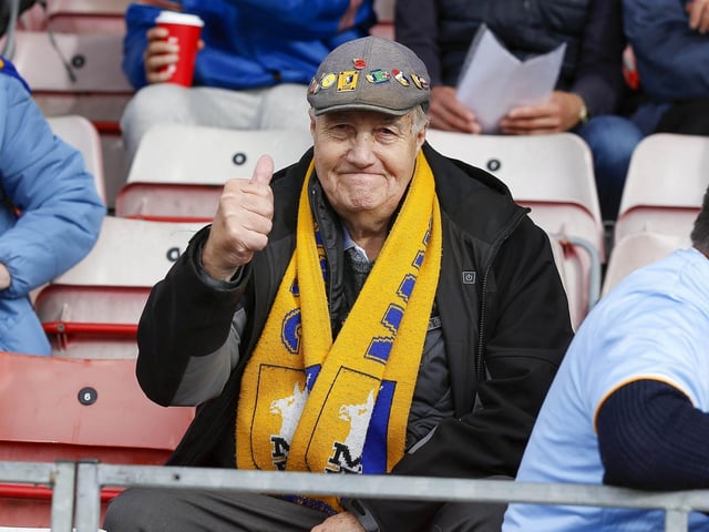 Stags fans make the long trip to Crawley.