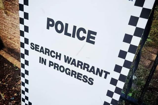 A search warrant was executed in Shirebrook