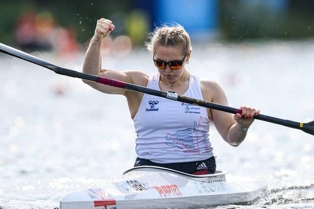 Charlotte Henshaw in action.