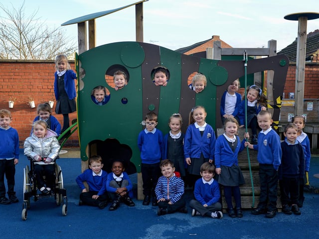 A former class of Mrs King's at Priestsic Primary School.