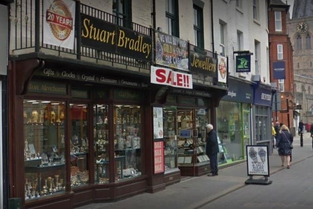 Stuart Bradley, a stone's throw from Chesterfield's crooked spire, is still selling jewellery and gifts via its Ebay shop. (https://www.stuartbradleyjewellers.com)