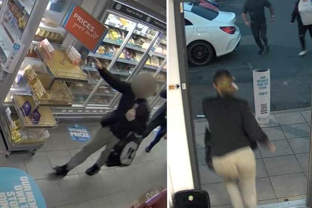 A suspected shoplifter was caught with a quantity of stolen doughnuts