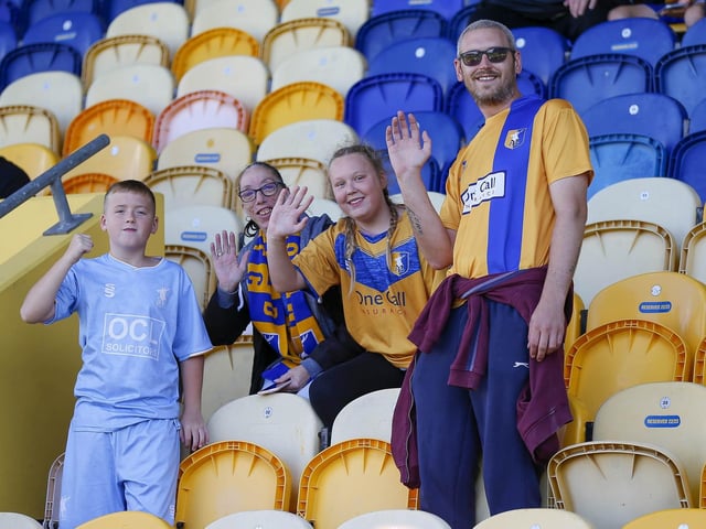 Stags fans ahead of the 2-1 win over Stockport County