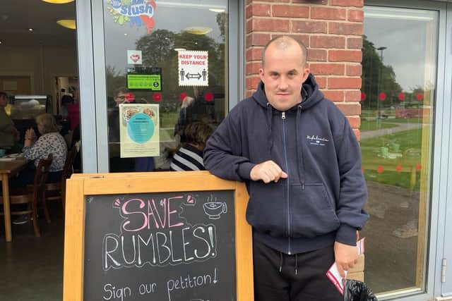 Chad Tesoriere visits Rumbles every week and does not want it to close. (Photo by: Local Democracy Reporting Service)