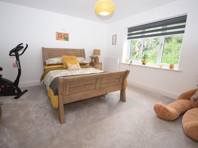 Even big Teddy loves this fourth bedroom, which faces the rear of the Rockcliffe Grange house.