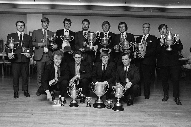 Sutton and Skegby Football League dinner - recognise any of the trophy winners from 1971?