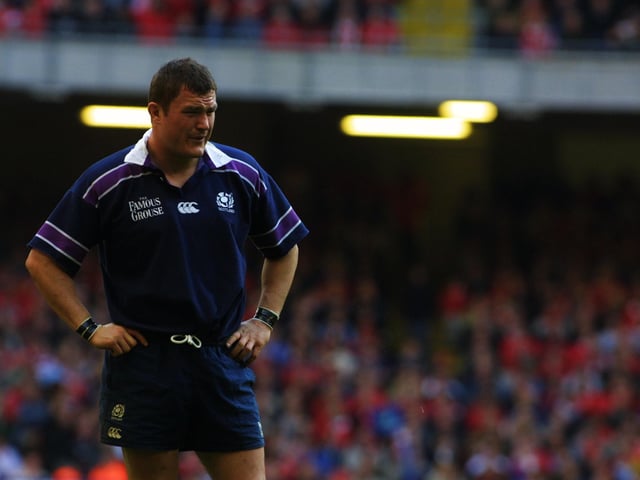 Hooker Gordon Bulloch only ever scored four tries for Scotland in 77 appearances but two of them came in the first half of the 2002 win in Cardiff.