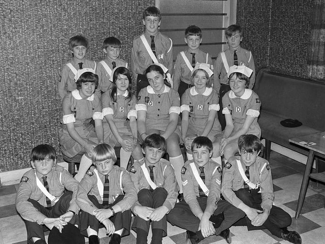 Do you know anyone in this group of Kirkby Scouts in 1970.