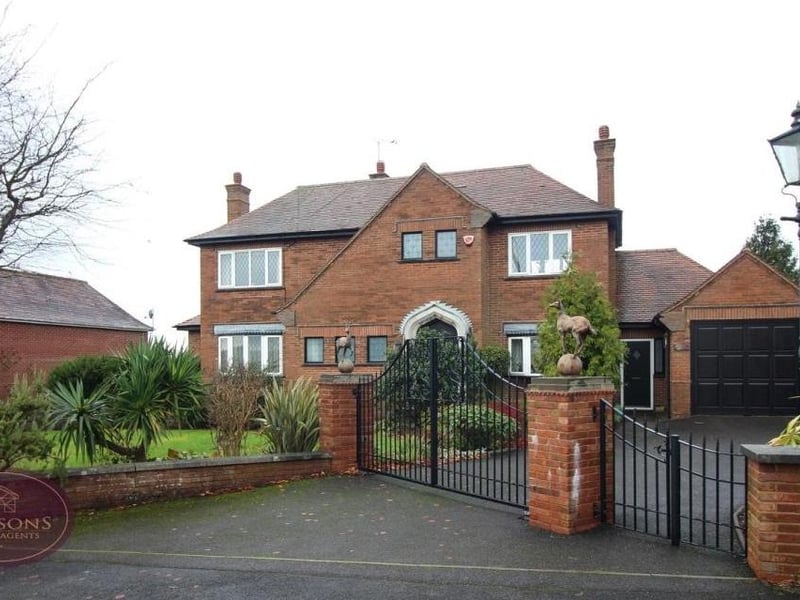 This individual three-bedroom house on Nottingham Road, Selston, which comes complete with a two-acre field, has a guide price of £425,000 with Kimberley and Eastwood estate agents Watsons.