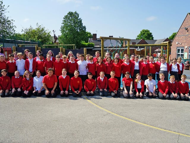 Year 6 school leavers at Morven Park Primary School.