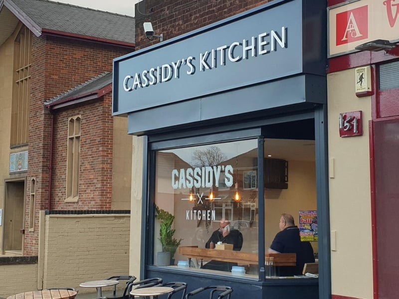 Cassidy's Kitchen, on Watnall Road, Hucknall, is rated 4.8 on Google Reviews