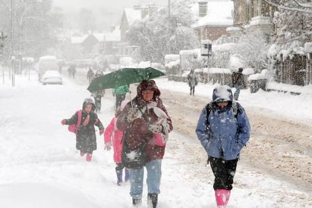 Snow is expected to start falling in Mansfield from tomorrow.