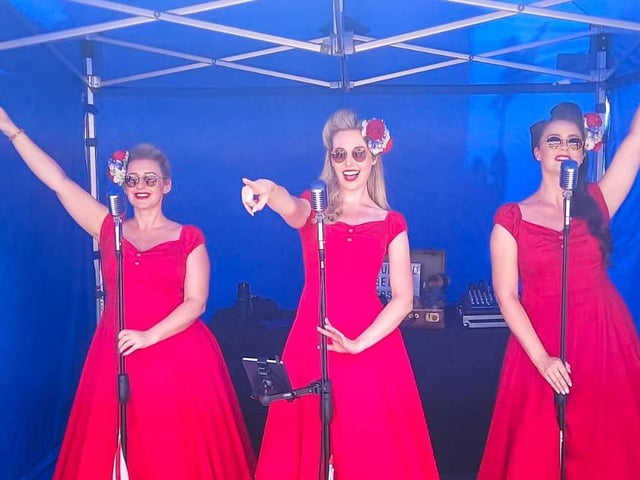 The Bluebird Belles entertained the crowds.