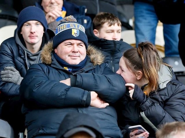 Stags fans made the long trip to Newport where they saw their side pegged back to a late draw.