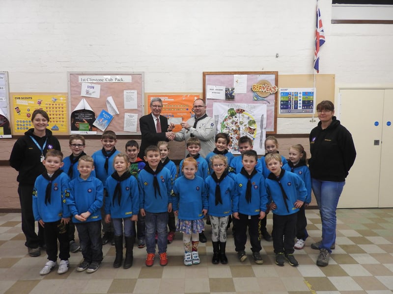 Clipstone Scouts are pictured during a meeting in 2016.