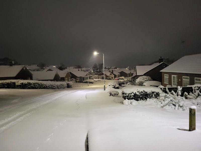 Josh Seymour sent us this snowy scene of Stanton Hill
